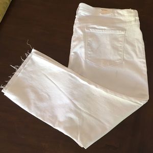 Brand New White Old Navy Mid-Rise Flare Jeans